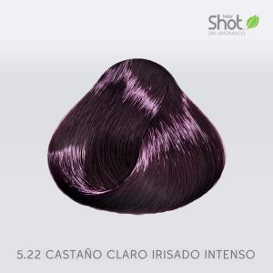 Tinte Sin Amoníaco – VIOLETAS IRISADOS / NACARADOS – Castaño Claro Irisado Intenso – 5.22